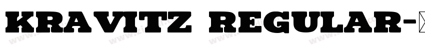 Kravitz Regular字体转换